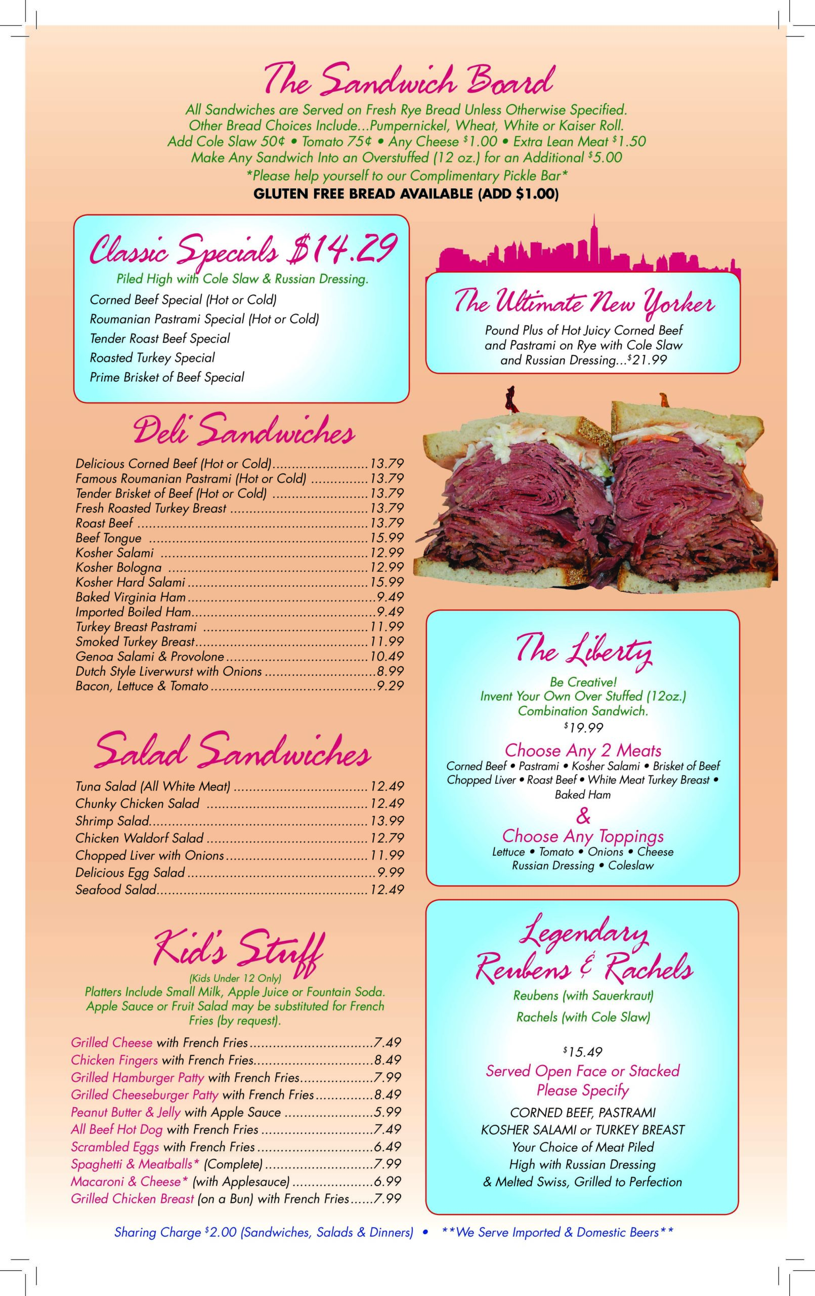 Pumpernick’s Delicatessen & Restaurant View Restaurant Menu